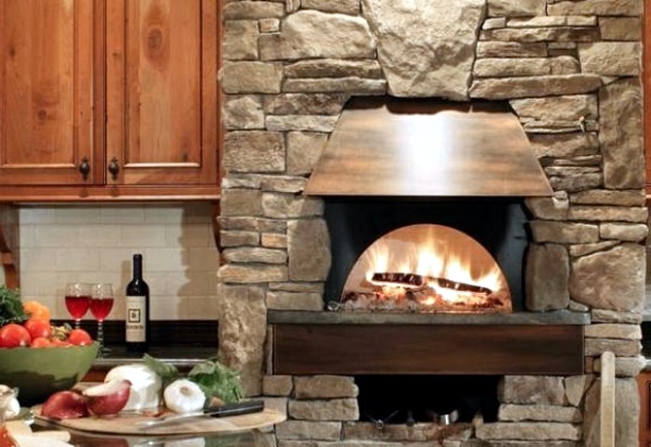 Cosy ambience with kitchen fireplace