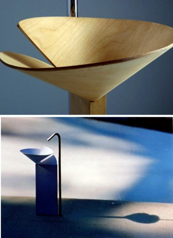 Intelligent and elegant wooden sink