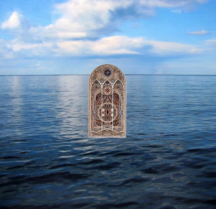 Modern Art from paper by Laser Cut Technique