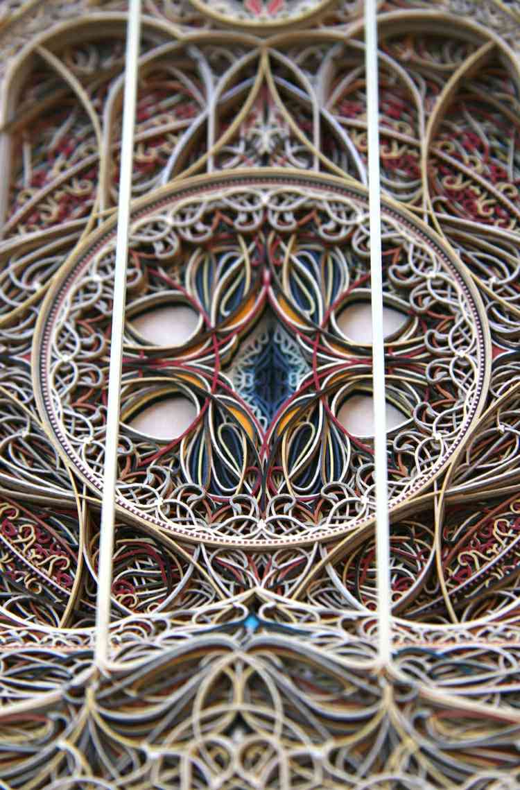 Modern Art from paper by Laser Cut Technique