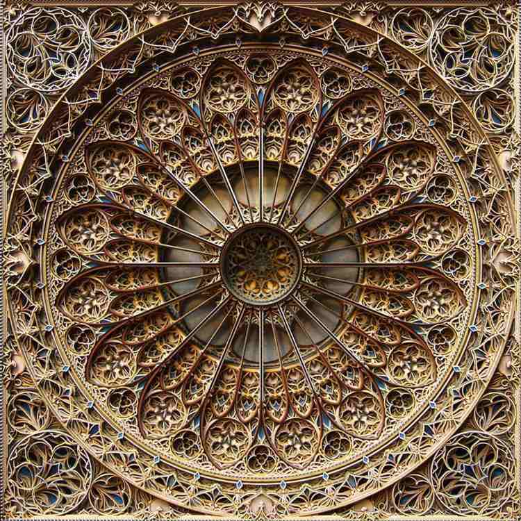 Modern Art from paper by Laser Cut Technique