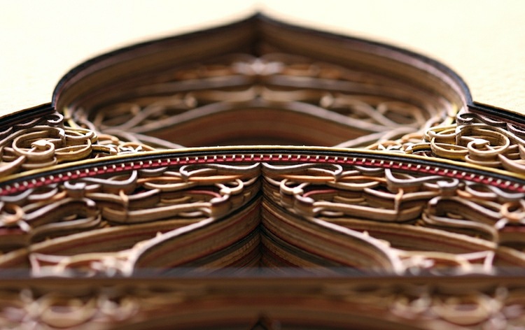 Modern Art from paper by Laser Cut Technique