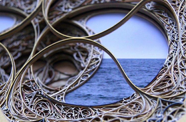 Modern Art from paper by Laser Cut Technique