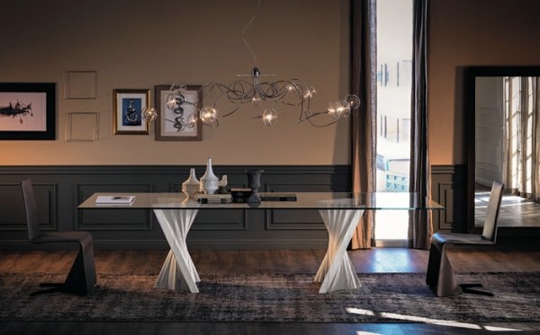 Esstisch - Modern dining tables with chairs show sculptural elegance
