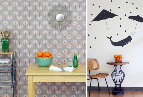Tapeten - Wall stickers or wallpaper as desired
