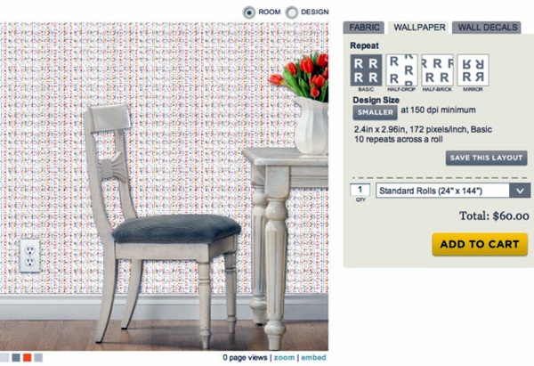 Wall stickers or wallpaper as desired