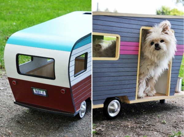 Haustiere - Cool caravans for Pets - Designer dog house on wheels Haustiere - Cool caravans for Pets - Designer dog house on wheels