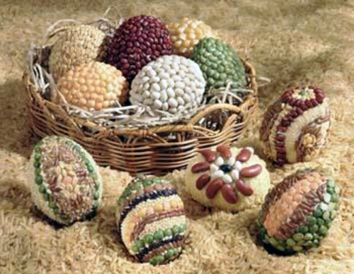 Easter eggs decorated with beads - tinker Osterdeko itself Easter eggs decorated with beads - tinker Osterdeko itself