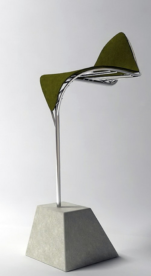 Designer furniture - chairs standing "The Leaf" - inspired by nature