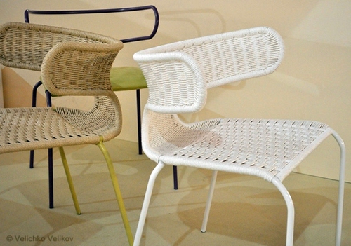 Designer furniture - chairs standing "The Leaf" - inspired by nature