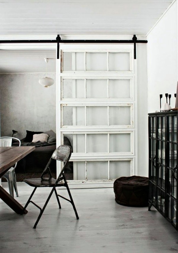 Sliding doors as room dividers - more privacy in the small apartment Sliding doors as room dividers - more privacy in the small apartment