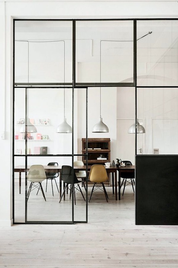 Sliding doors as room dividers - more privacy in the small apartment Sliding doors as room dividers - more privacy in the small apartment