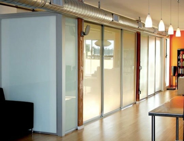 Sliding doors as room dividers - more privacy in the small apartment Sliding doors as room dividers - more privacy in the small apartment
