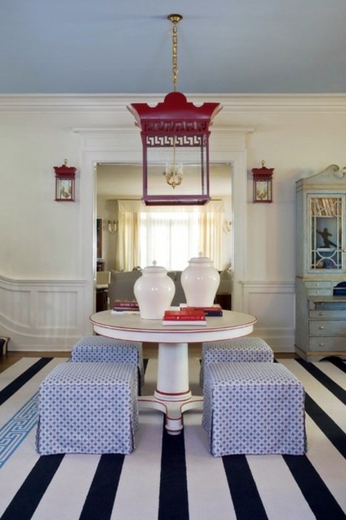 15-color interior design in red, white and blue. It starts!