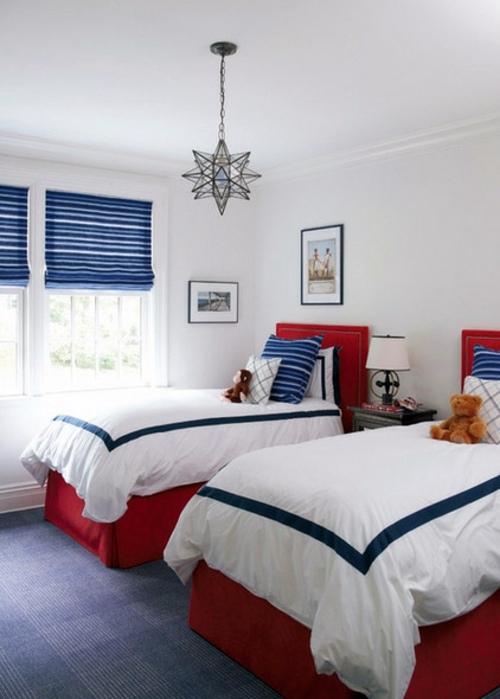 15-color interior design in red, white and blue. It starts!