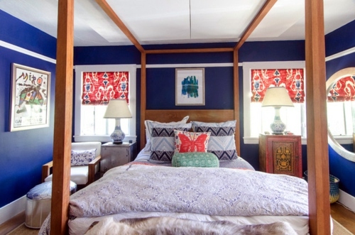 15-color interior design in red, white and blue. It starts!