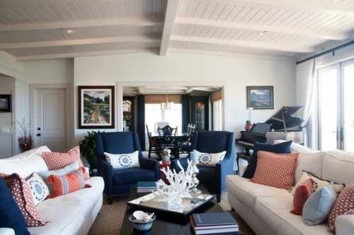 15-color interior design in red, white and blue. It starts!