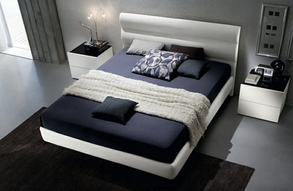 Bold bedroom color ideas with black and white accents