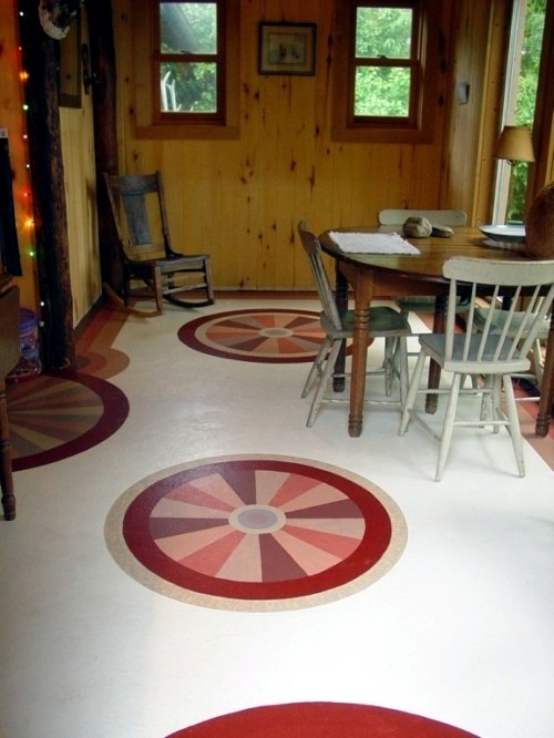 17 Inspirational Ideas For Painted Floor Interior Design Ideas