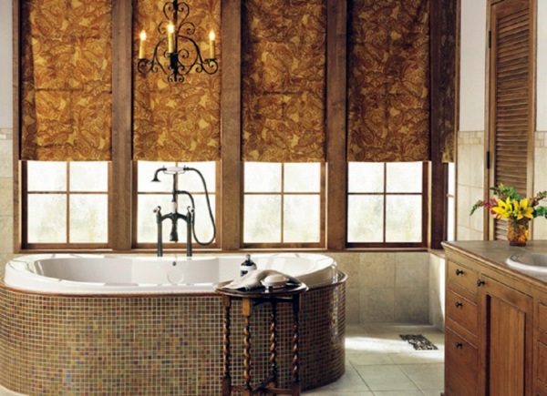 Blinds for bathroom windows - shutters and window decoration