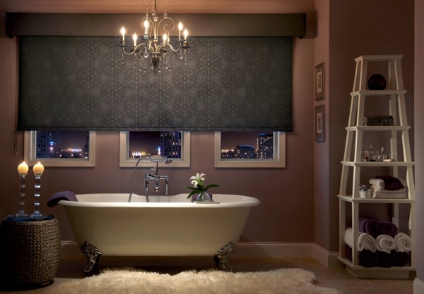 Blinds for bathroom windows - shutters and window decoration