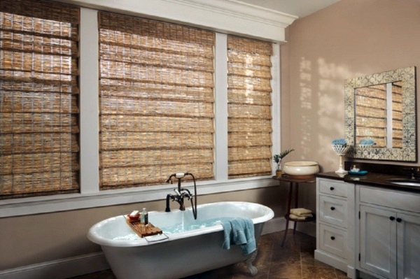 Blinds for bathroom windows - shutters and window decoration