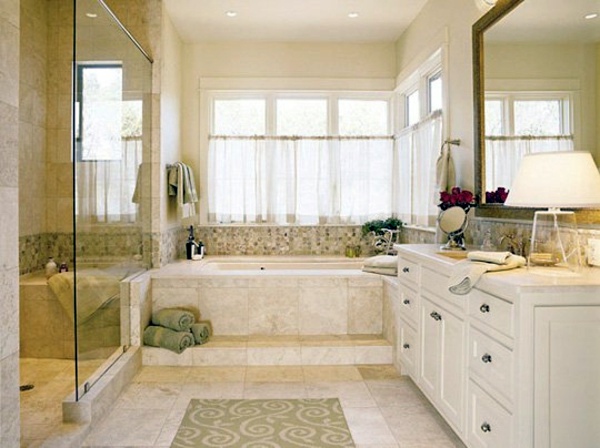 Blinds for bathroom windows - shutters and window decoration