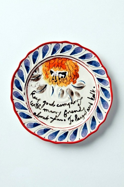 Decorative wall plate - great wall decoration in the kitchen Decorative wall plate - great wall decoration in the kitchen