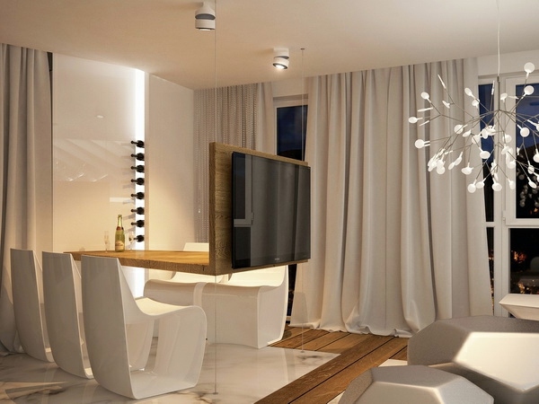 Ultra Modern furnishings in an apartment in Barcelona