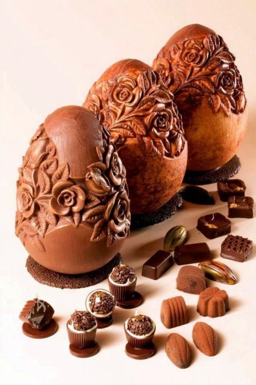 DIY chocolate Easter eggs