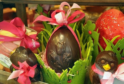 DIY chocolate Easter eggs
