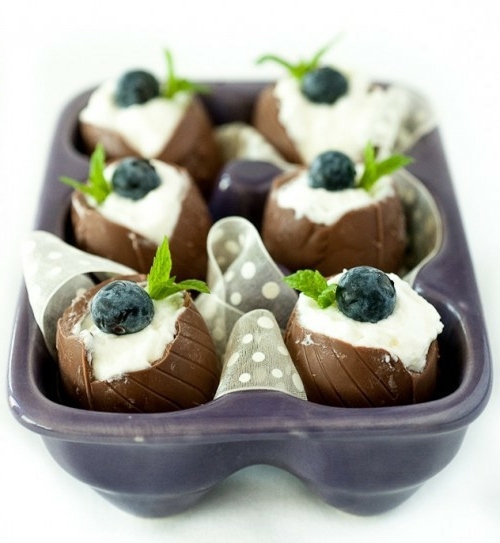 DIY chocolate Easter eggs