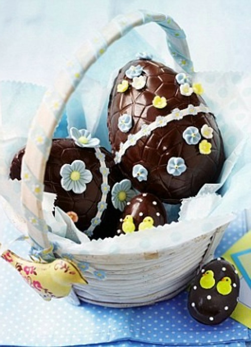 DIY chocolate Easter eggs