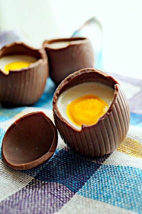 DIY chocolate Easter eggs