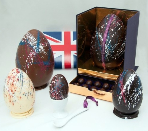 DIY chocolate Easter eggs