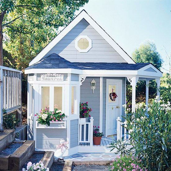 Wonderful ideas for play house in the garden or on the farm