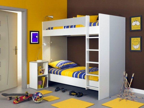 Loft bed in the nursery - 100 cool bunk beds for children