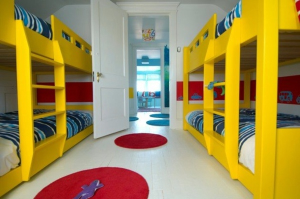 Loft bed in the nursery - 100 cool bunk beds for children