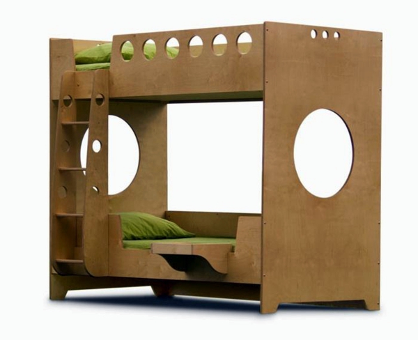 Loft bed in the nursery - 100 cool bunk beds for children