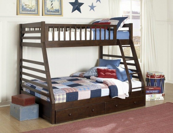 Loft bed in the nursery - 100 cool bunk beds for children