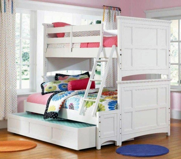 Loft bed in the nursery - 100 cool bunk beds for children