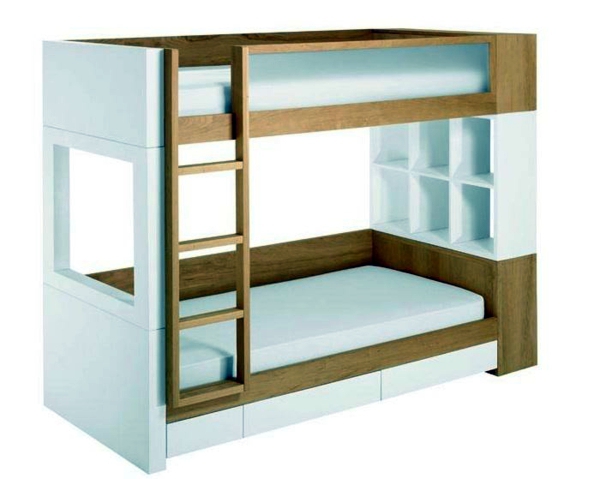 Loft bed in the nursery - 100 cool bunk beds for children