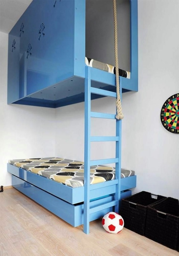Loft bed in the nursery - 100 cool bunk beds for children