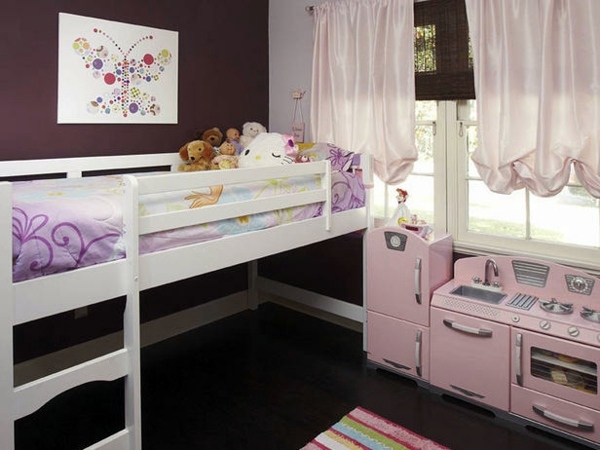 Loft bed in the nursery - 100 cool bunk beds for children