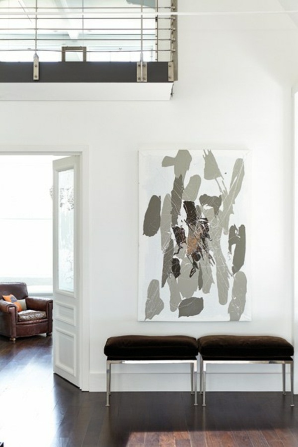Wall in the hallway - 50 Interior design tips and ideas wall colors