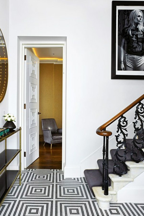 Wall in the hallway - 50 Interior design tips and ideas wall colors