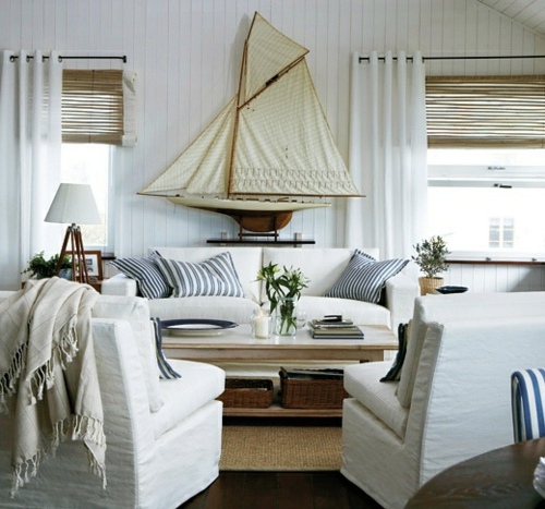 Living room with beach flair - 10 original décor ideas