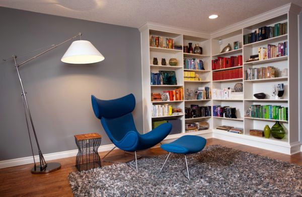 Placed 15 Cool bookcase shelves in the corner of the room Placed 15 Cool bookcase shelves in the corner of the room
