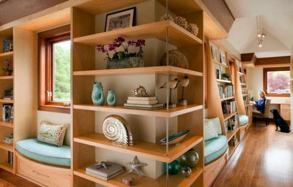 Placed 15 Cool bookcase shelves in the corner of the room Placed 15 Cool bookcase shelves in the corner of the room