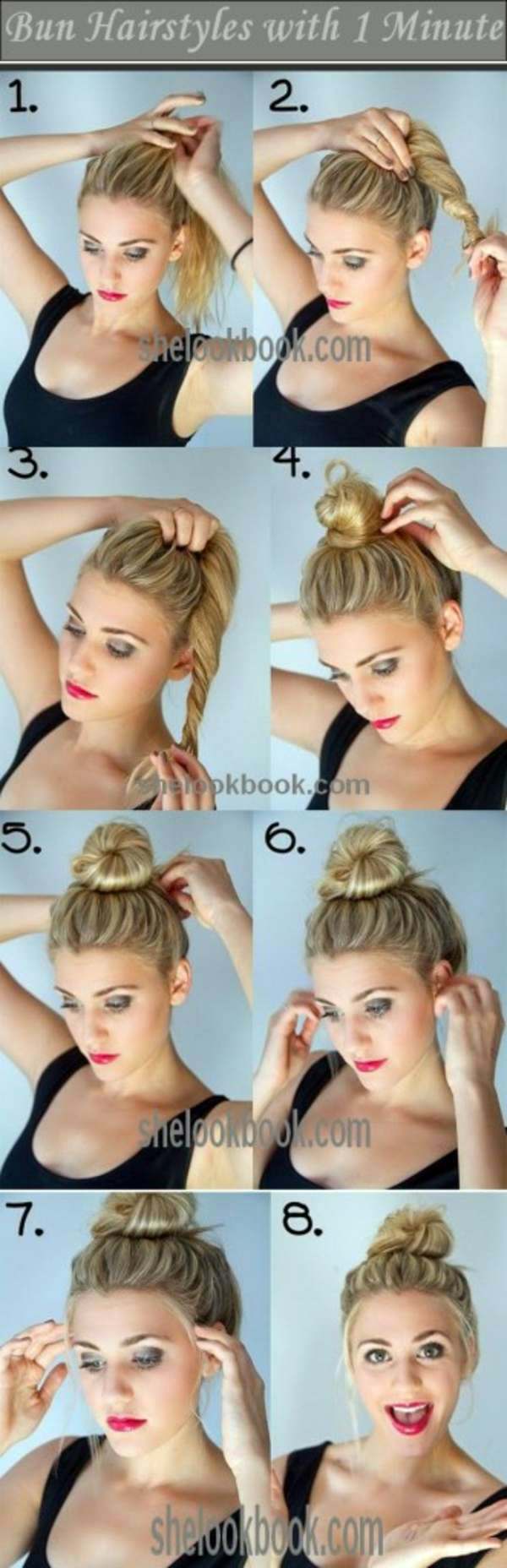 Quick and easy going DIY trendy hairstyles